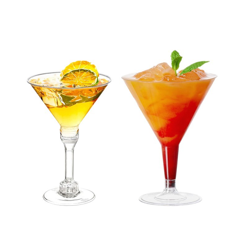 Disposable Plastic Cocktail Glass, Red Wine Glass, Dessert Table, Goblet, Pudding Cup, Catering Party, Party Champagne Glass