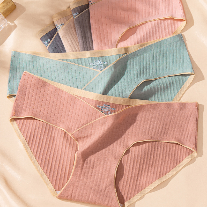 Белье для беременных, низкая талия, бесшовное, комфортное и дышащее для женщин в период беременности и после родов