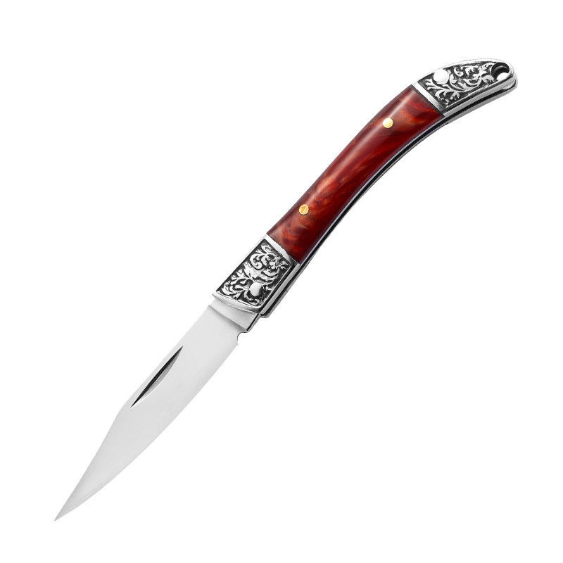 Stainless Steel Fruit Knife Exquisite Folding Knife High Hardness Household Peeler Folding Knife Outdoor Portable Steel Knife Cutter