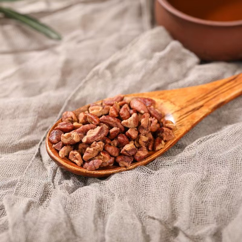 Crushed Pecan Kernels for Baking Cakes, Crushed Nuts, Lin'An Pecan Kernel Crumbs for Milk Tea, 500g Ready-To-Eat Ingredients
