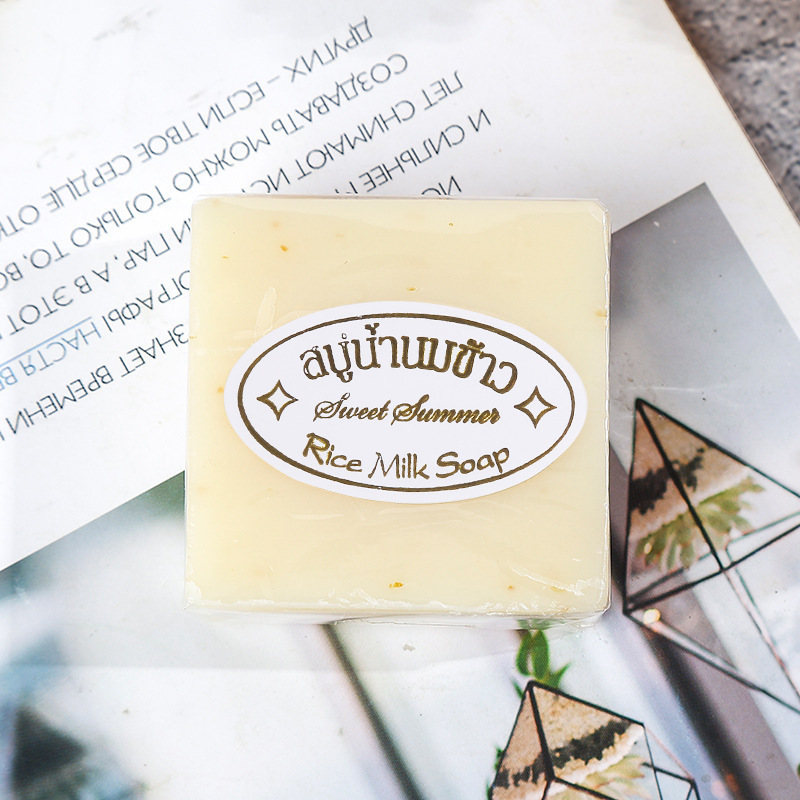Wholesale Local Rice Milk Handmade Soap Face Wash Bath Soap Wedding Soap Souvenir Manufacturer Wholesale