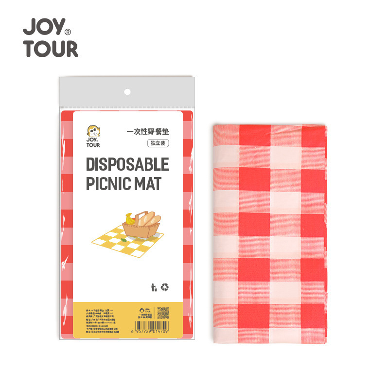 Disposable yellow and red plaid picnic mat outdoor barbecue picnic mat tablecloth restaurant restaurant tablecloth wholesale