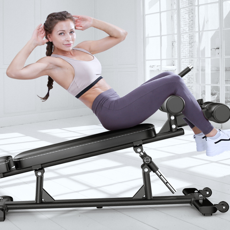 Professional Foldable Dumbbell Stool Multifunctional Supine Board Fat Burning Household Flying Bird Stool Fitness Chair Private Education Bench Stool