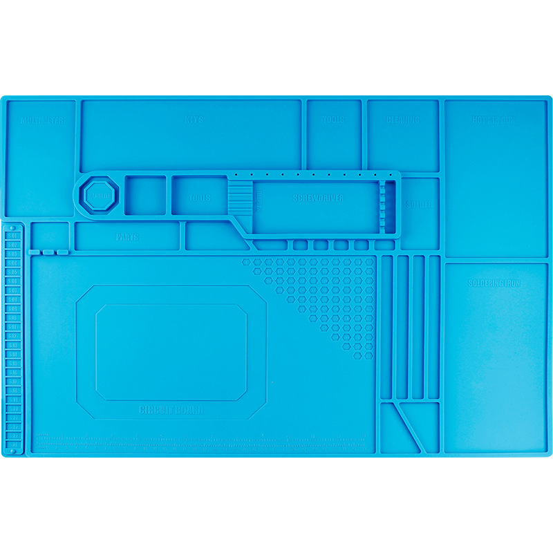 Deer Fairy Workbench Mat Welding Mobile Phone Repair Insulation Mat Hot Air Gun Multifunctional Desktop Silicone Mat Tool