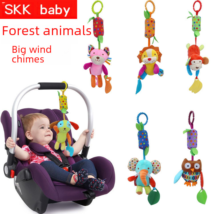 Skkbaby New Animal Big Wind Chimes 6 Options Wind Chimes with Teether Hanging