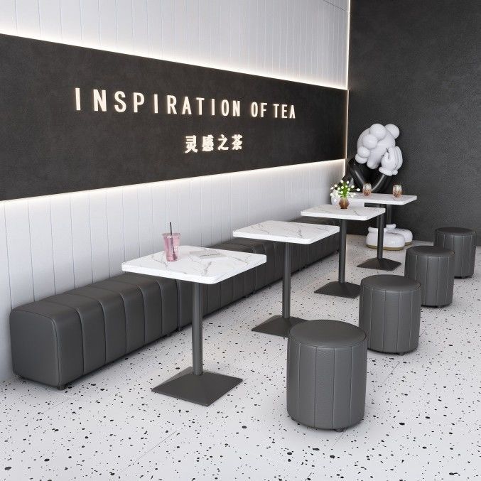Restaurant Wall-Mounted Booth Sofa, Cafe, Milk Tea Shop, Book Bar, Tables and Chairs, Industrial Style Commercial Backless Bench Factory