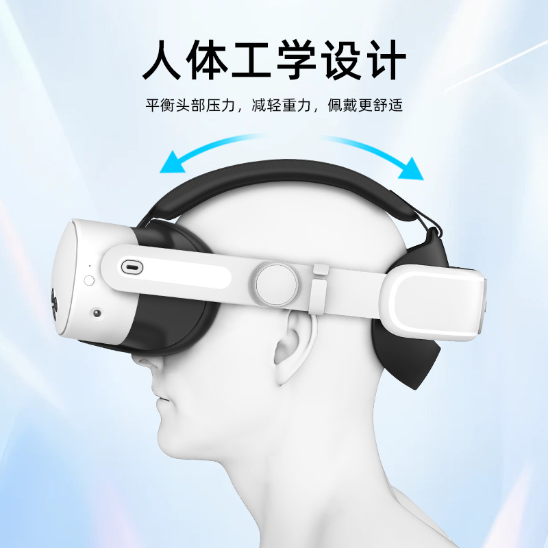 Suitable for Meta Quest 3S Elite Headband, Comfortable, Soft, Breathable, Non-Pressing, Adjustable Elite Headband
