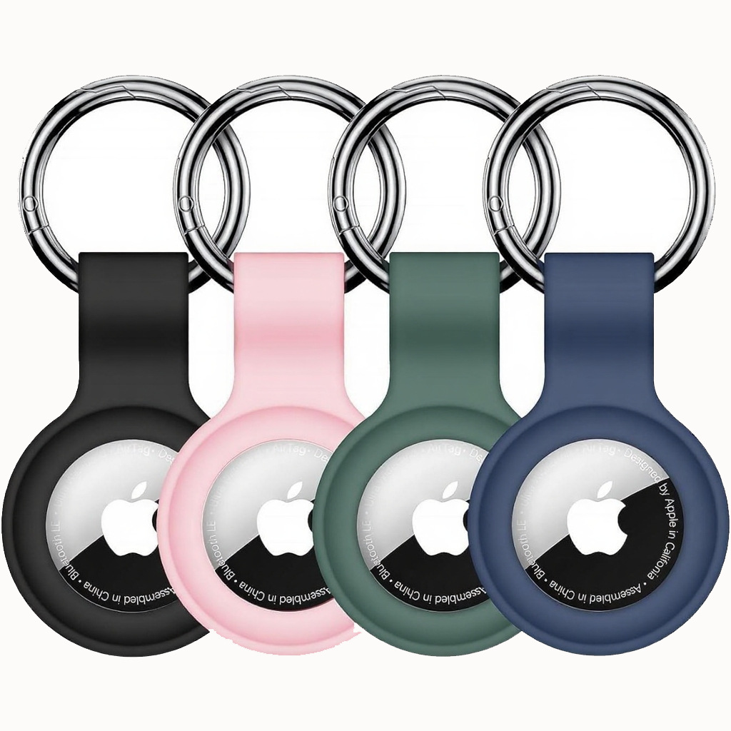 Suitable for Apple Airtag Protective Case, Locator Anti-Lost Device Keychain, Silicone Waterproof Airtag2 Protective Case