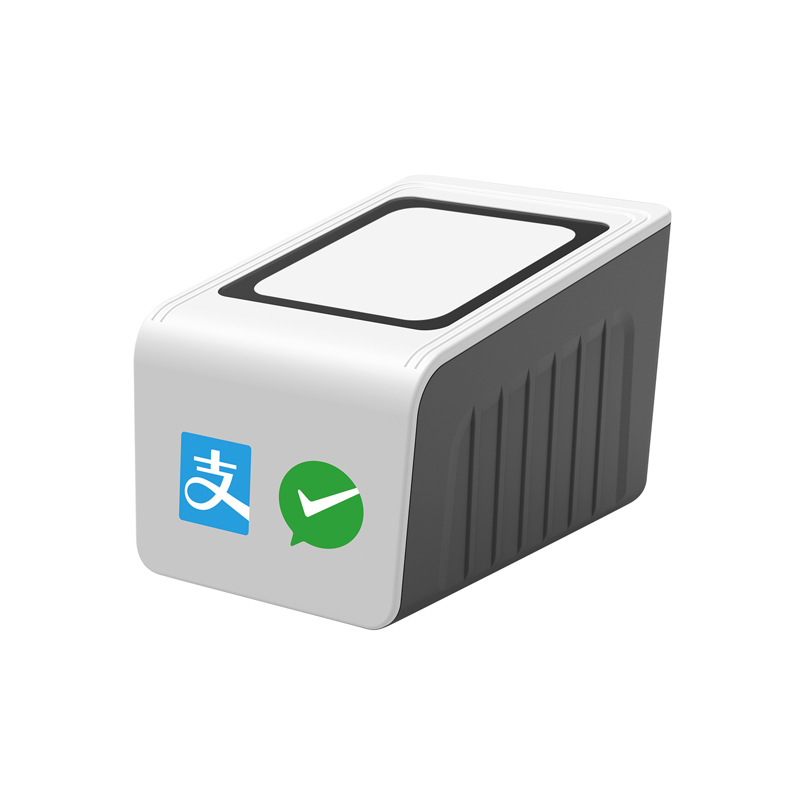 QR code scanning box supermarket collection box payment small white box Electronic Social Security medical insurance two-dimensional payment box QR code scanning Pier