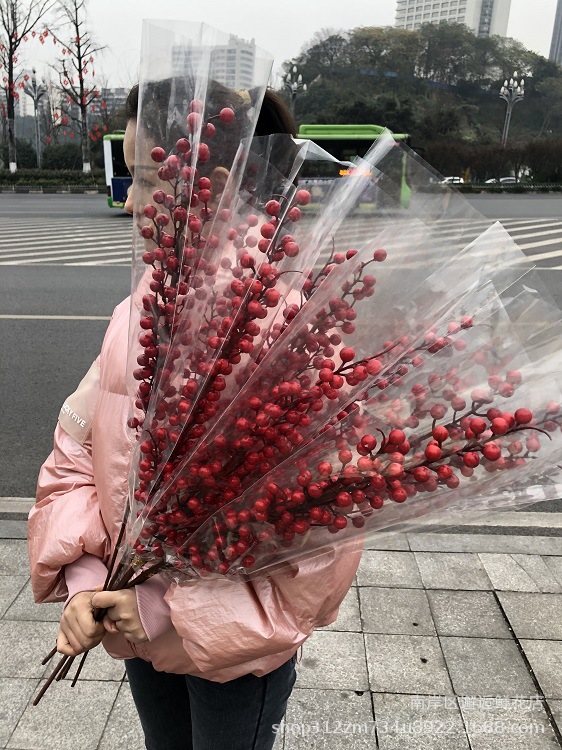 Материал для новогоднего цветка, искусственный остролист, эвкалипт, удача, гинкго, золотой лист, новогодний декор, благословляющее ведро, украшения весеннего фестиваля