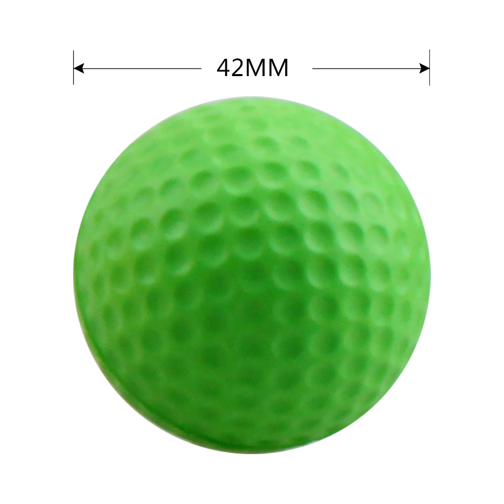 42mm Mixed Color Pu Foam Solid Sponge Soft Ball Indoor Golf Practice Ball Pet Toy Ball Kidsren's Toy