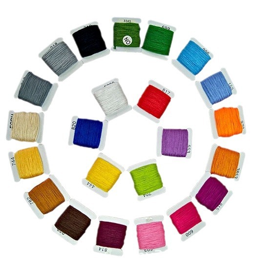 Wholesale Cross-Stitch Fabric Cheongsam Fabric 11Ct Cotton Solid Color Grid Fabric Jacquard Clothing Material Fresh Style