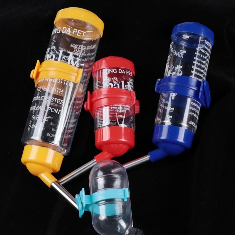 Hamster drinker can be hung cage drinker small pet drinking utensils stainless steel ball kettle leak-proof water feeder