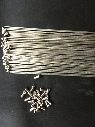 No. 14 304 stainless steel bicycle spokes 14G mountain bike spokes 14K electric car strip road bike steel wire