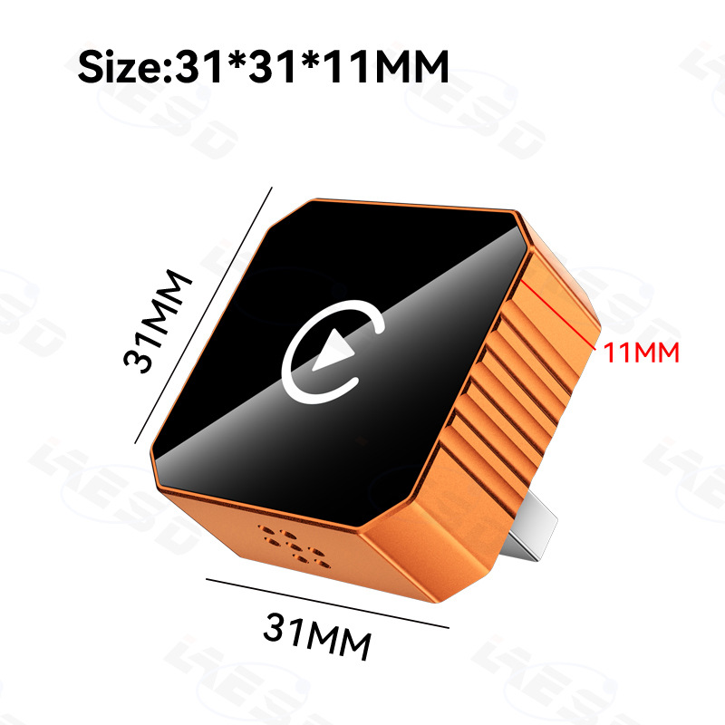 Hot Selling Wired to Wireless Carplay Box Orange Smart Car-Machine Interconnection Android Autocarplay Box