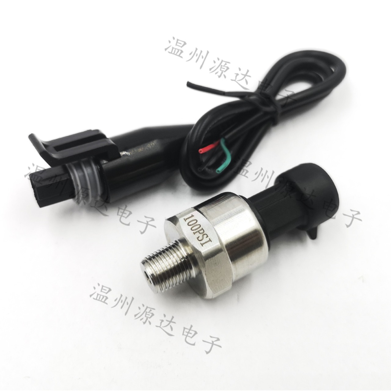 Water pressure fuel pressure sensor pressure transmitter 100PSI5V pressure sensor with connecting line NPT1/8