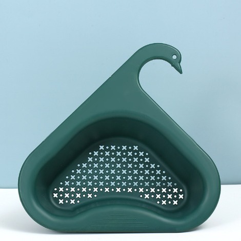 Kitchen Special Garbage Filter Basket Swan Draining Basket Dry and Wet Separation Sink Hanging Drain Filter Rack for Vegetable Washing