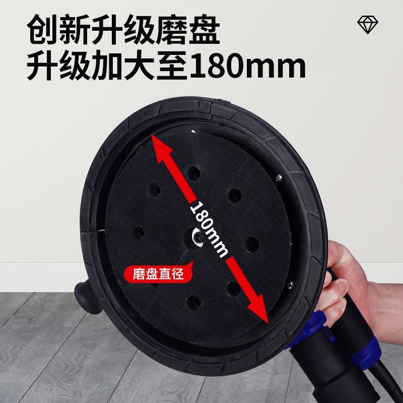 Wall Sanding Putty Tool, Wall Sanding Machine, Sandpaper Machine, Dust-Free Putty Machine with Short Handle