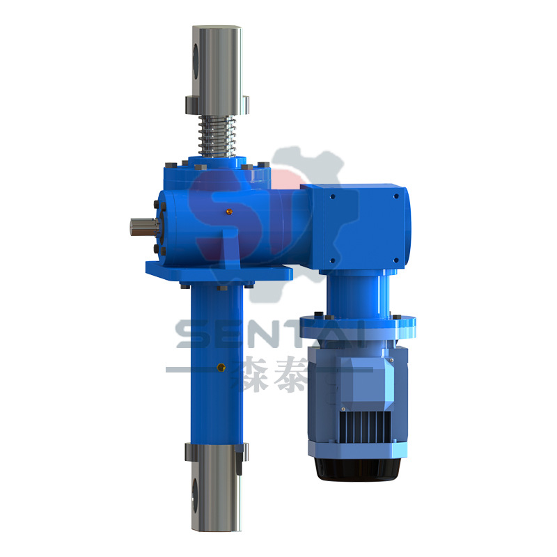 SWL lift hand-cranked electric screw lift worm gear reducer small SJA screw lift