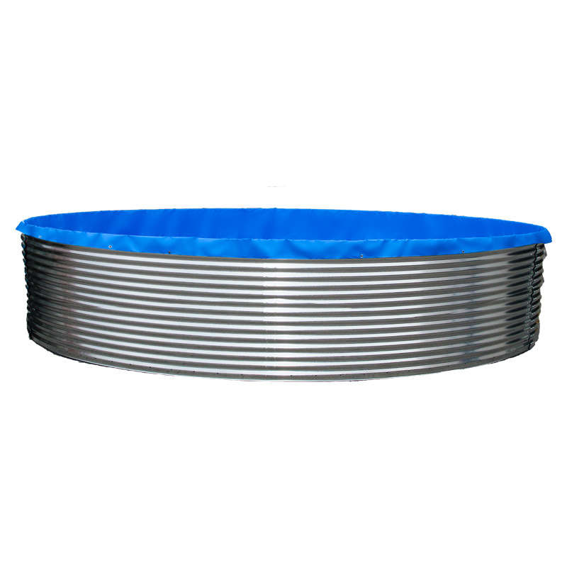 Galvanized Sheet Fish Pool Large Outdoor Canvas Fish Pool Fishing Ground Galvanized Sheet Fish Pond High Density Galvanized Sheet Pool