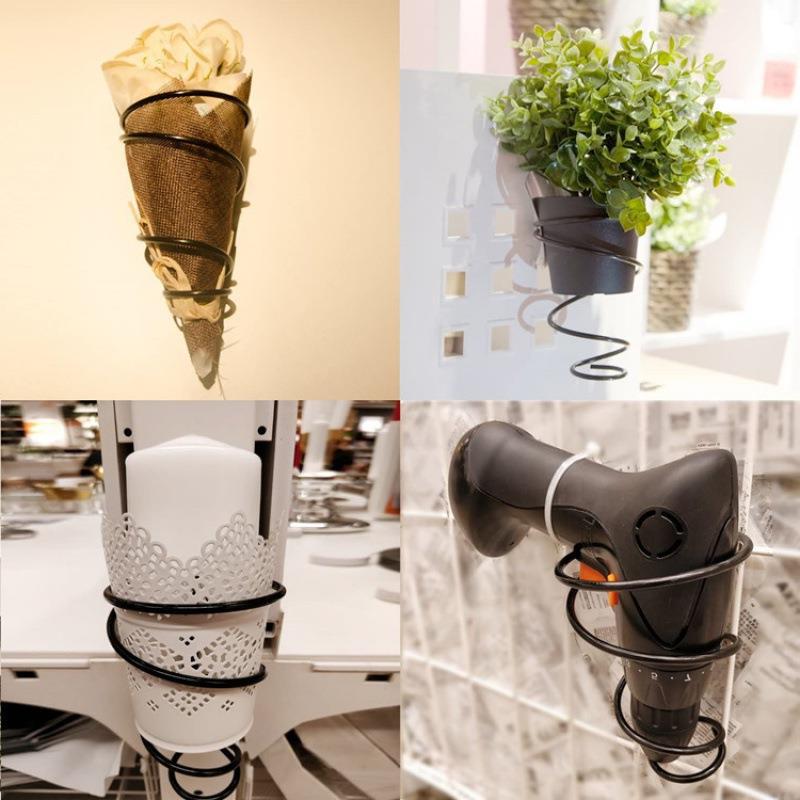 Casual Single Bottle Wall-Mounted Wine Glass Rack Spiral Six-Pack Red Wine Bottle Display Rack Metal Hanging Wine Rack