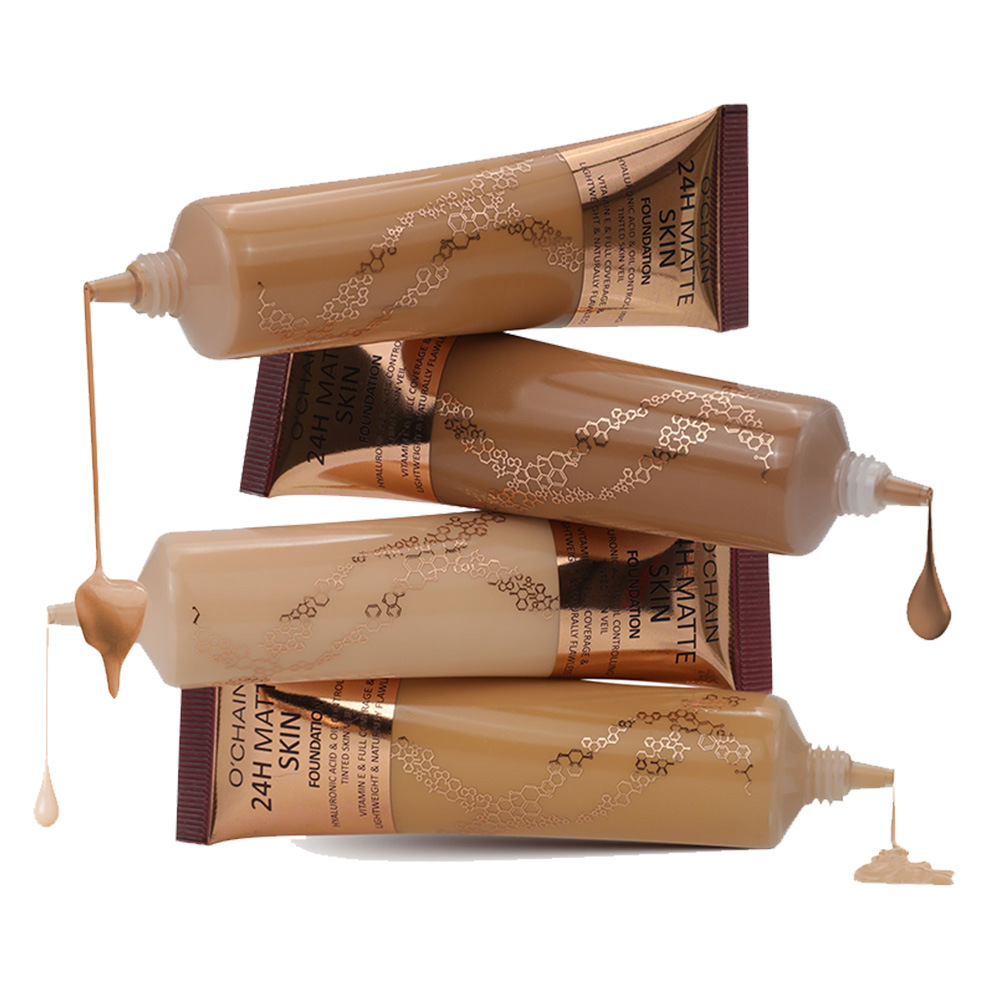 Ochain Cross-Border Liquid Foundation Conceals Blemishes, Long-Lasting, Non-Removable, Non-Sticky, Non-Removable, Oil-Control Matte Liquid Foundation for Oily Skin