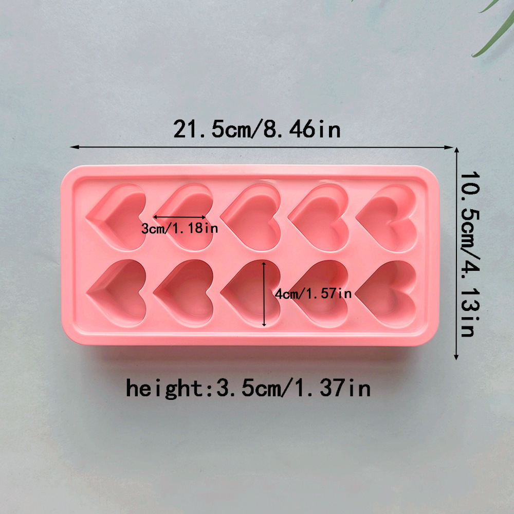 10 even love ice cube 768 silicone mold DIY baking biscuit cake decoration mold ice cube pudding mold