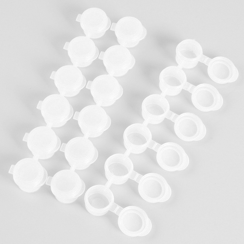 6 conjoined 2ml/3m/5mll paint strip empty box propylene gouache watercolor plastic empty box digital oil painting paint box