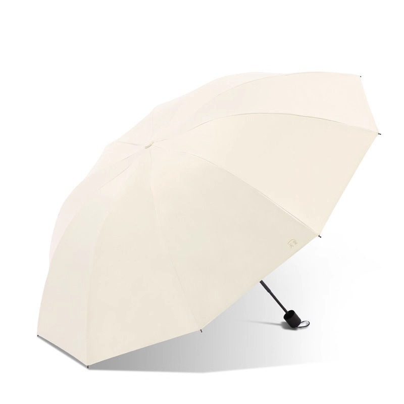 Paradise umbrella wholesale 38093E ultra light portable 8-bone dual-use black rubber sunscreen printed logo advertising umbrella