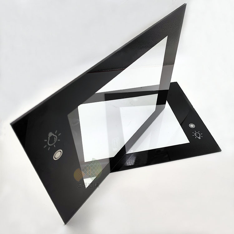Electronic and Electrical display panel swipe card face intelligent recognition tempered silk screen printing glass factory printable LOGO
