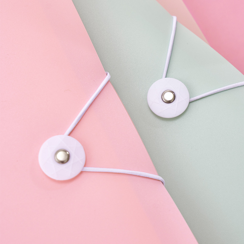 A4 folder transparent insert multi-layer data book student examination paper storage bag morandi loose-leaf contract folder file