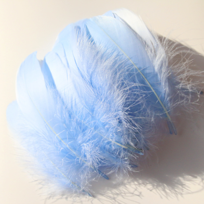 Manufacturer Customized Colorfulful Goose Back Small Feathers 10/ 15cm DIY Handmade Dream Catcher Cat Stick Clothing Accessories