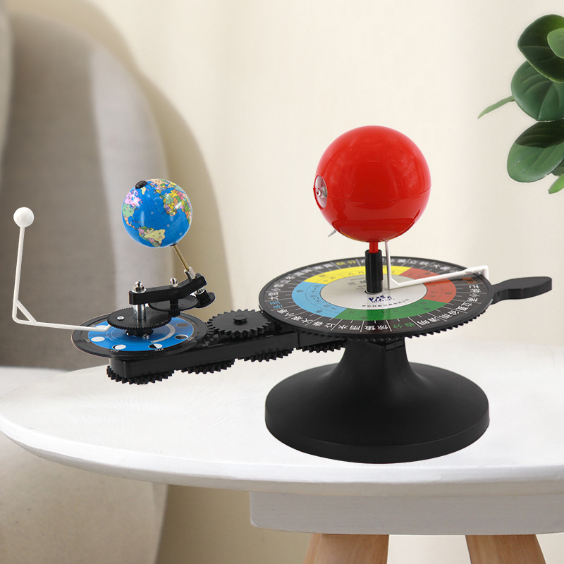 Three-ball instrument model Earth Moon solar system planet students use Earth Sun Earth Moon running instrument popular science toys
