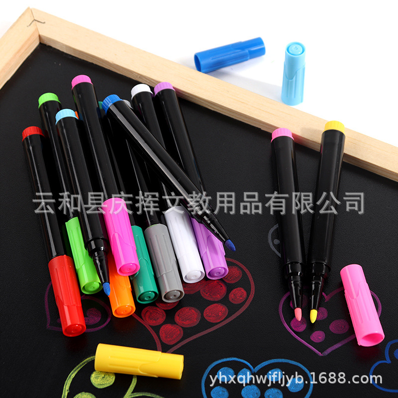 Водяной мелок акриловый для детей, граффити, доска, без пыли, флуоресцентный цвет, оптовая продажа