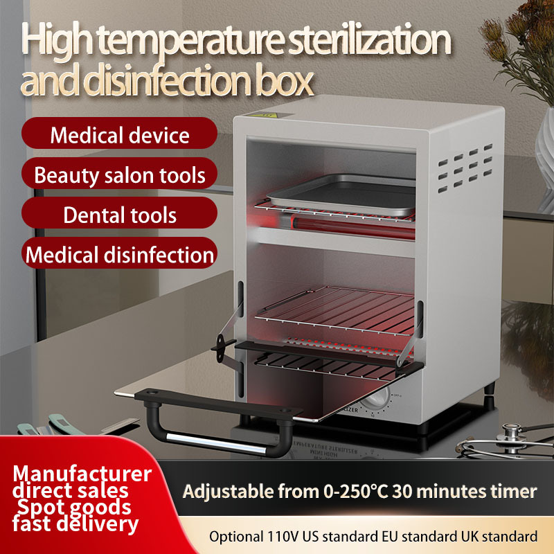 CH-360T High Temperature Disinfection Cabinet Beauty Nail Dental Stainless Steel Tool Disinfection Box Small Sterilizer