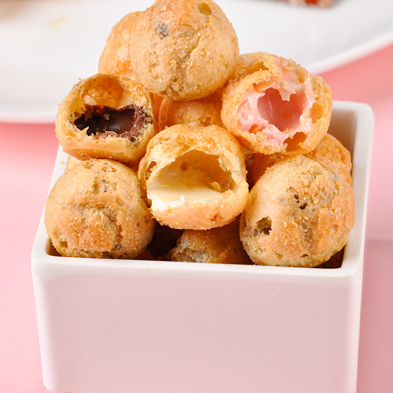 Want Want Crispy Puff Balls Multi-Flavor Sandwich Balls Internet Celebrity Biscuits Afternoon Tea Halloween Snacks Wholesale