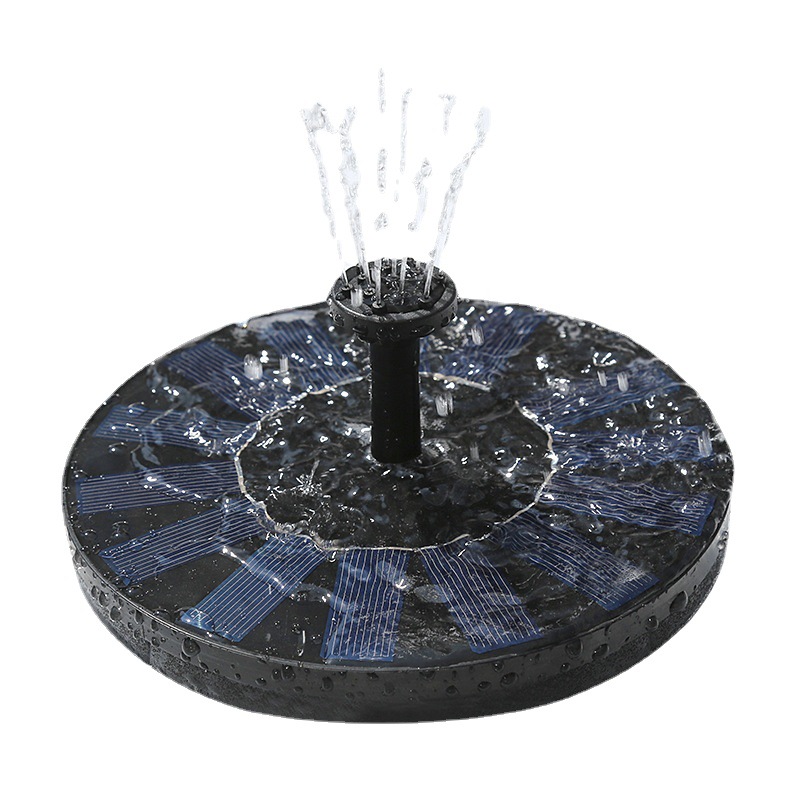 Solar Fountain Fish Pond Floating Fountain Circulating Water Spray Small Outdoor Courtyard High-Power Oxygenation Micro Fountain