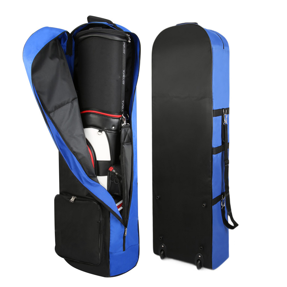 Pgm Factory Direct Sales Golf Aviation Bag with Pulleys Single Layer Checked Golf Bag Foldableable