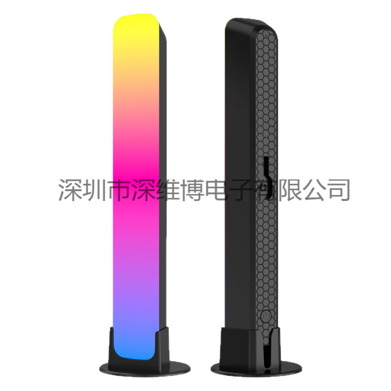 Led Pickup Light Rgb Voice-Controlled Rhythm Light Colorful Music Atmosphere Light Car 4D Voice-Controlled Light Sensor Cross-Border Wholesale