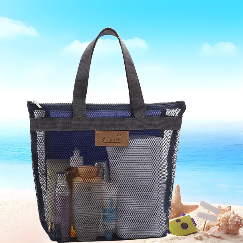 Supply Cross-border Travel Beach Bag Storage Bag Portable Outdoor Wash Swimming Bag Grid Storage Bag Travel Bag
