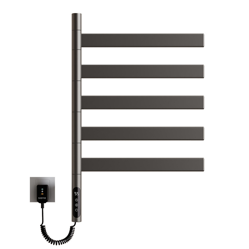 Rotating Electric Heated Towel Rack for Home Bathroom Kitchen Bathroom Intelligent Constant Temperature Electric Heating Drying Storage Rack