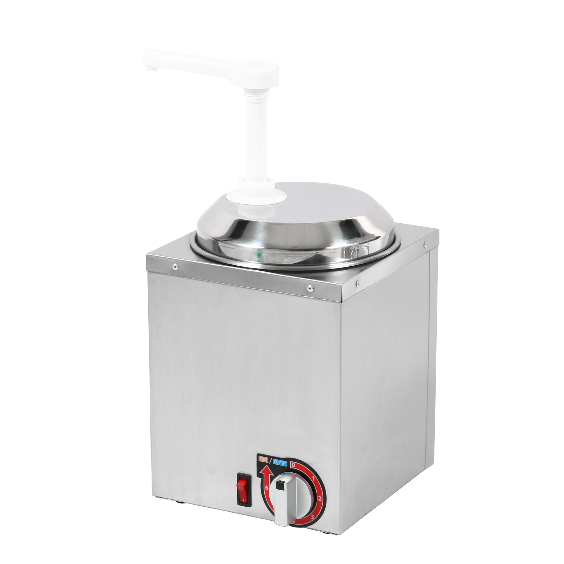 Electric Cheese Cheese Machine Dispenser Single Head Square Stainless Steel Electric Sauce Pump Cheese Heat Preservation Heating Dispenser