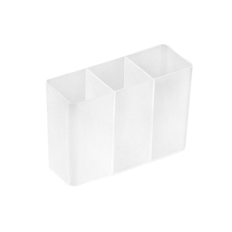 Punch-free wall-mounted grid box mirror cabinet small storage eyebrow Clip scissors eyebrow pencil brush lipstick storage rack