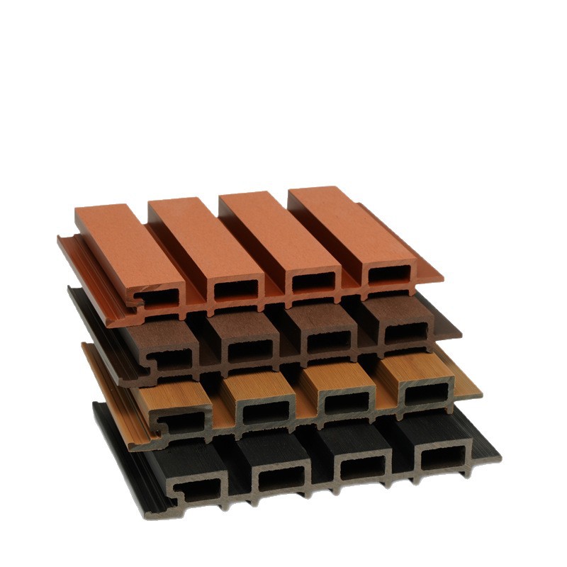 Outdoor Bedroom Plastic Wood Wall Panels for Villa Courtyard Corridor Wall Protection Ceiling Waterproof Sunproof Non-Slip Eco-Friendly Decorative Panels