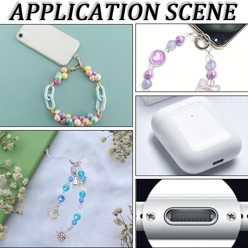 Environmentally Friendly Transparent Mobile Phone Dust Plug Suitable for Apple Typec Android Charging Port Plug Creative DIY Mobile Phone Hole Plug