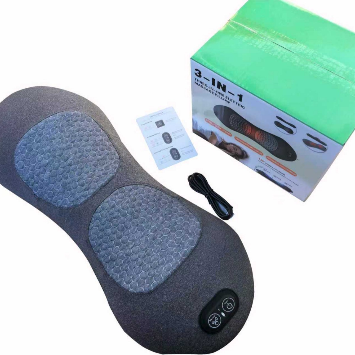 Cross-Border English Lumbar Pillow, Bed Lumbar Cushion, Special Lumbar Support Cushion for Sleeping, Lumbar Support, Lumbar Spine Massage, Heating Non