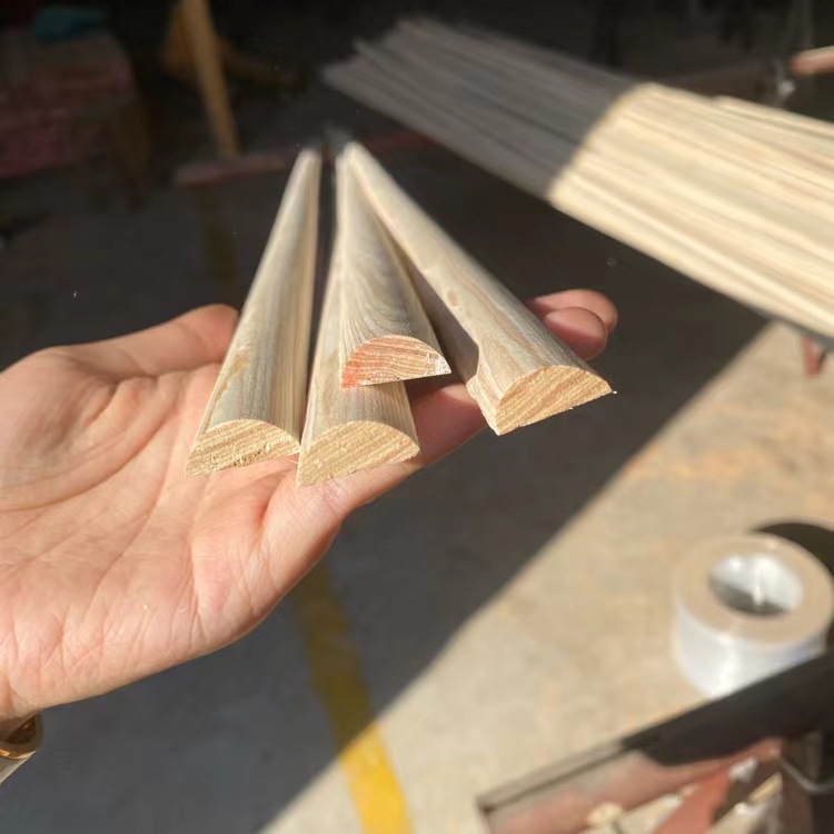 Source factory goods decorative semicircle solid wood line wholesale factory direct supply a variety of optional House decorative wood line