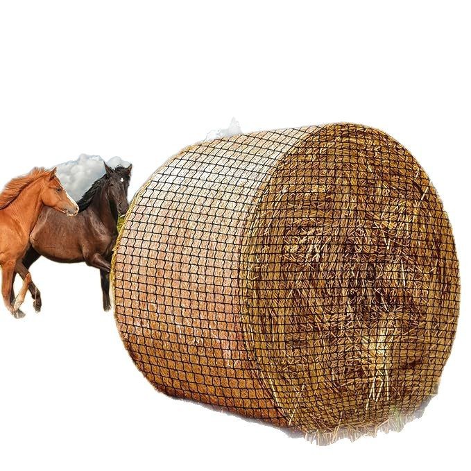 Round hay large hay bag horse cattle sheep camel livestock slow feeder horse grass mesh bag