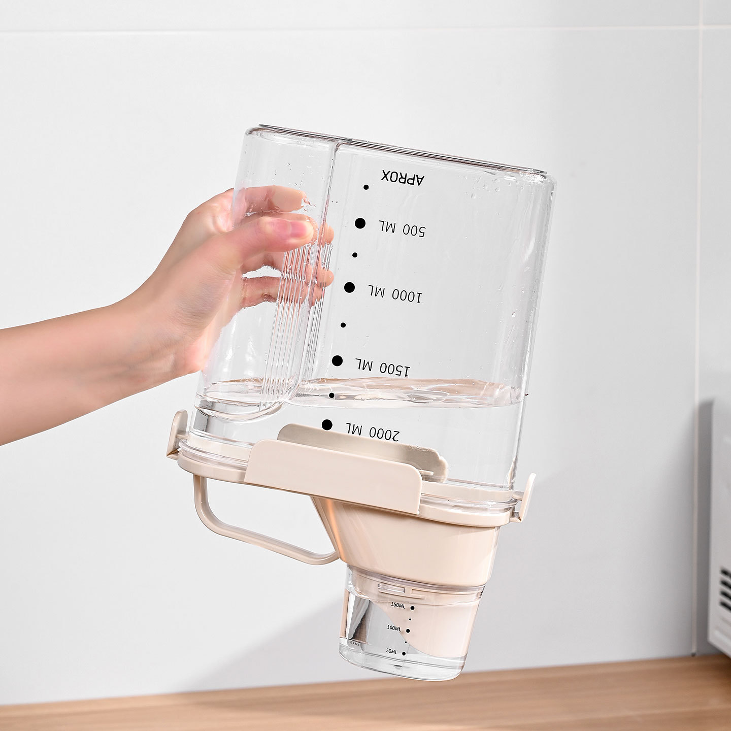 Cat Food Storage Barrel, Dog Food Sealed Can, Pet Snacks, Moisture-Proof Vacuum Cat Food Storage Barrel Storage Box with Measuring Cup