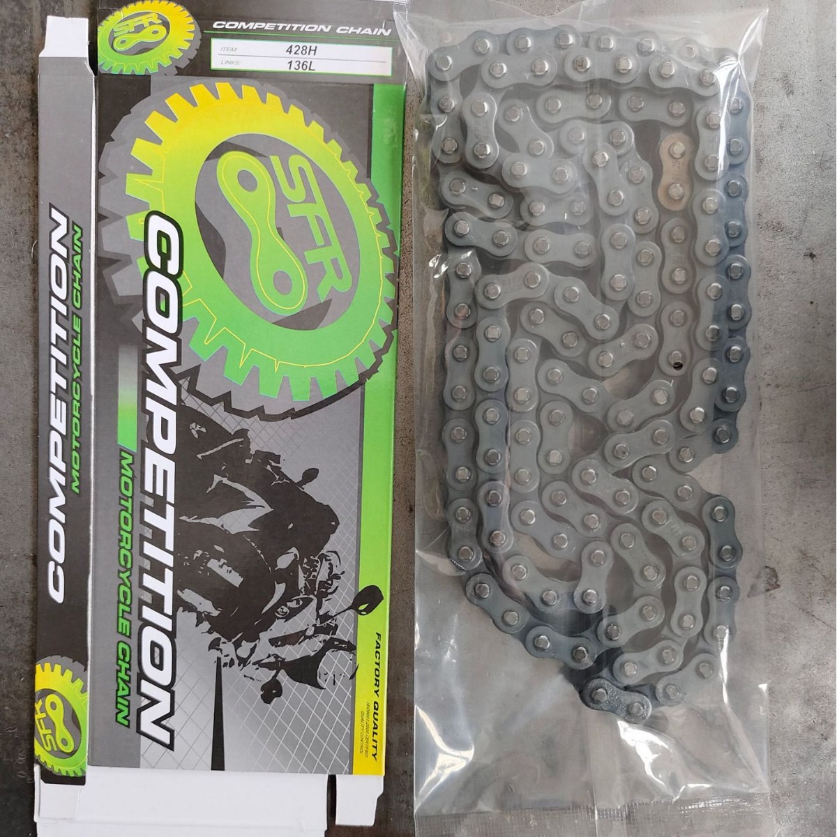 Цепь мотоцикла Sfr Shunfeng 428H Трансмиссия электрического мотоцикла Утолщенная высококачественная продукция от производителя